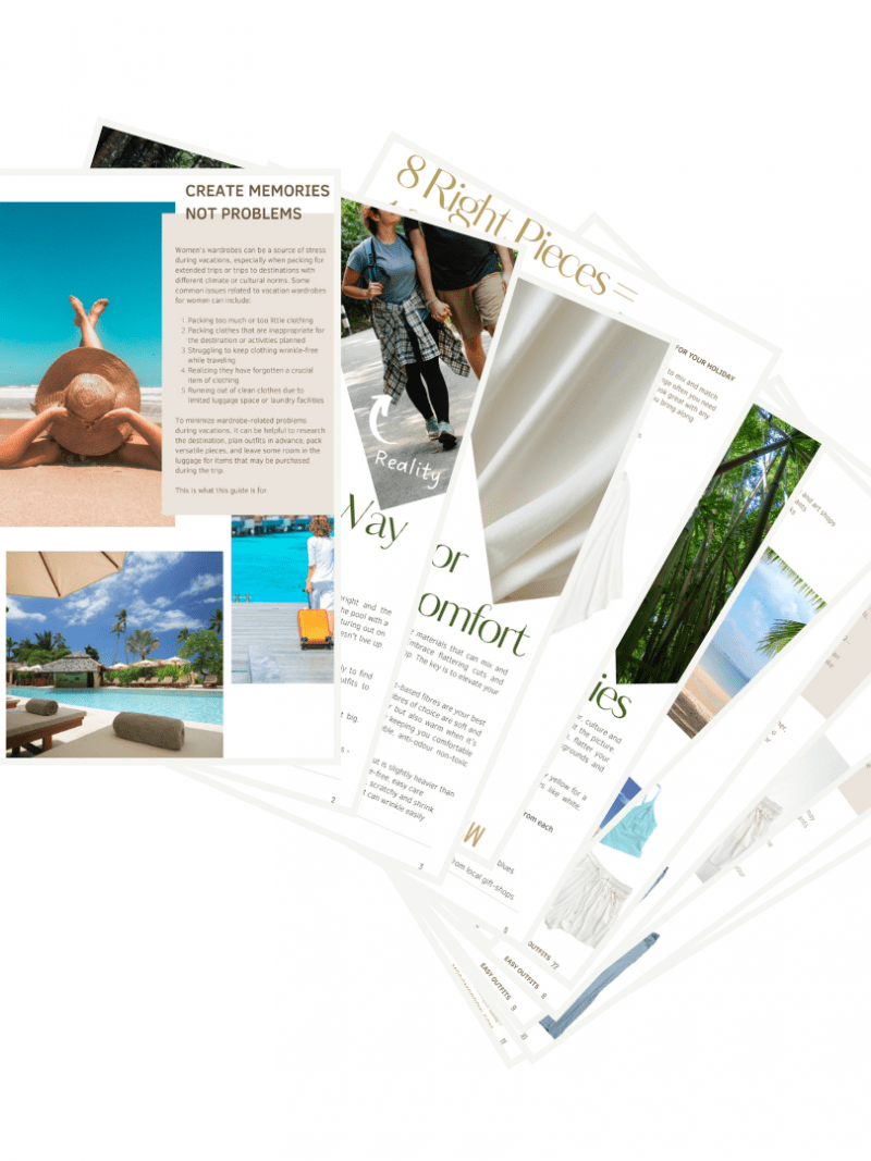 Tropical Island Vacation Wardrobe In a Carry-On Checklist