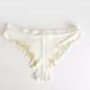 Brazillian Panties, Milk and Honey, Roses Print - Flat Lay Back