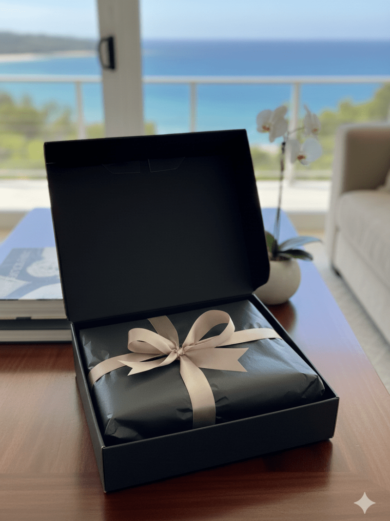 Kraft Sustainable Gift Box With Wrapping