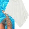 Summer Poncho in Milk and Honey